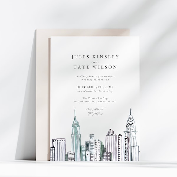 Manhattan Wedding Etsy