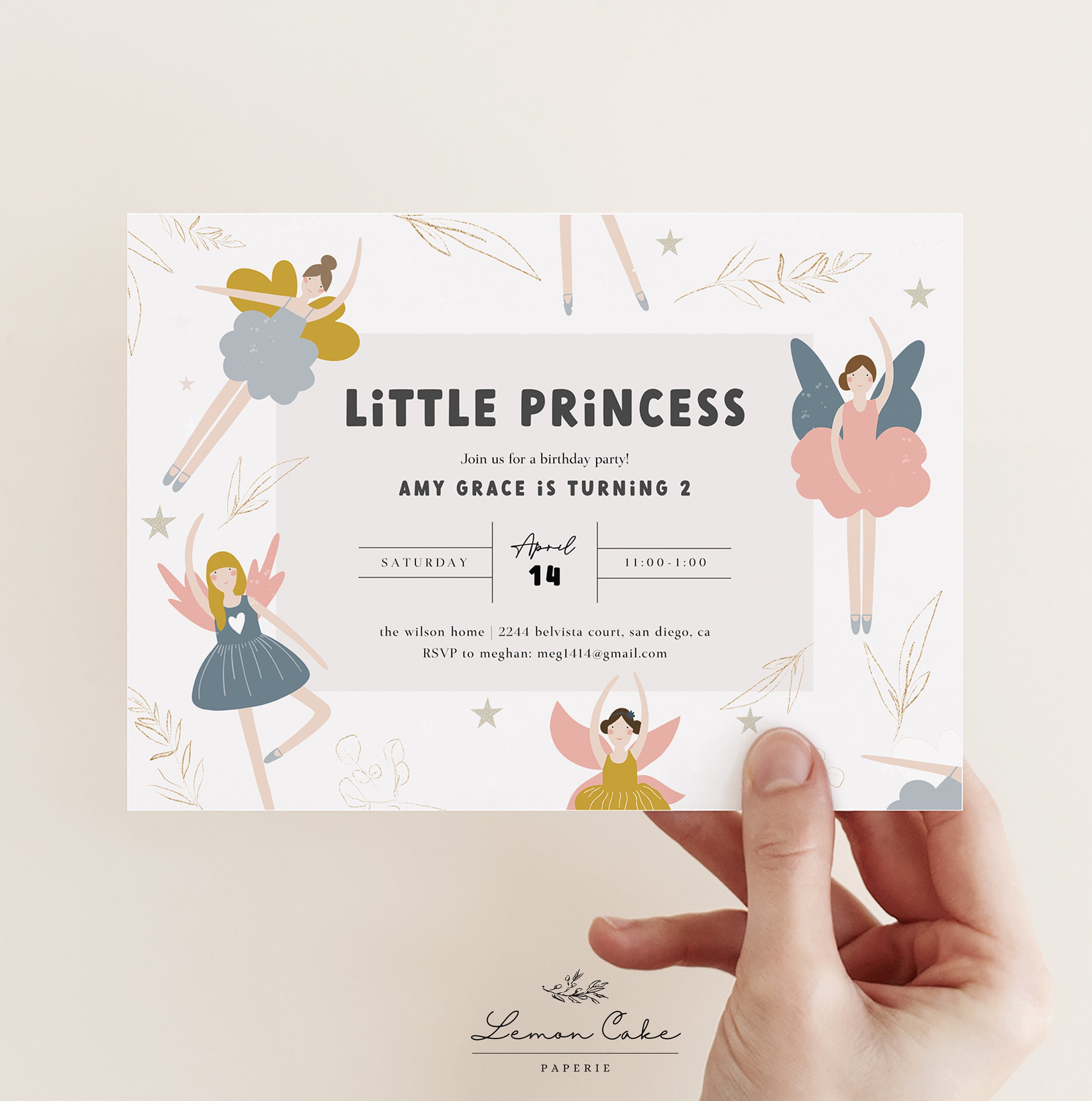 Fairy Invitation Template Instant Download Fairy Birthday | Etsy