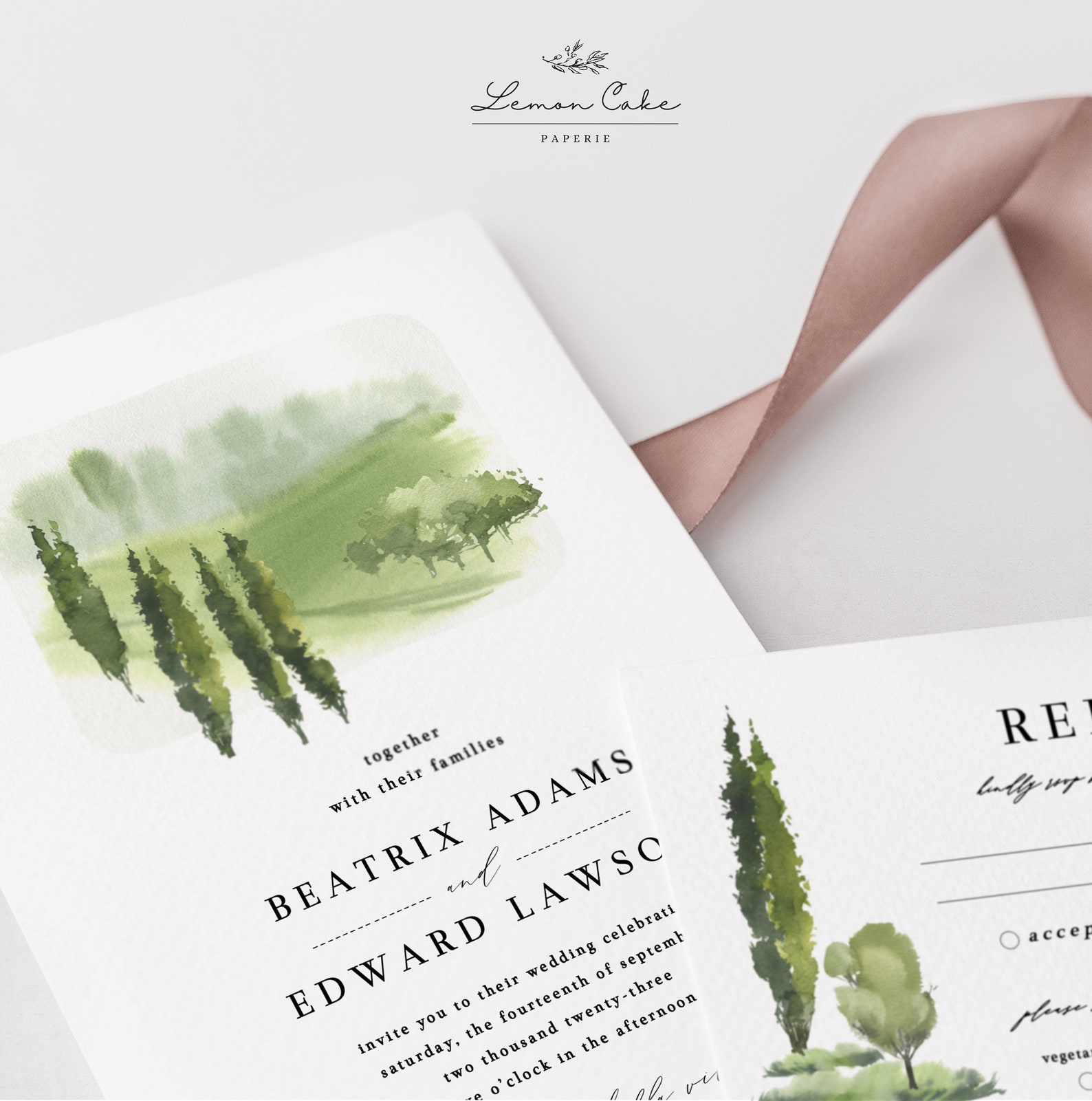 Winery Wedding Invitation 100 Editable Text Vineyard Etsy