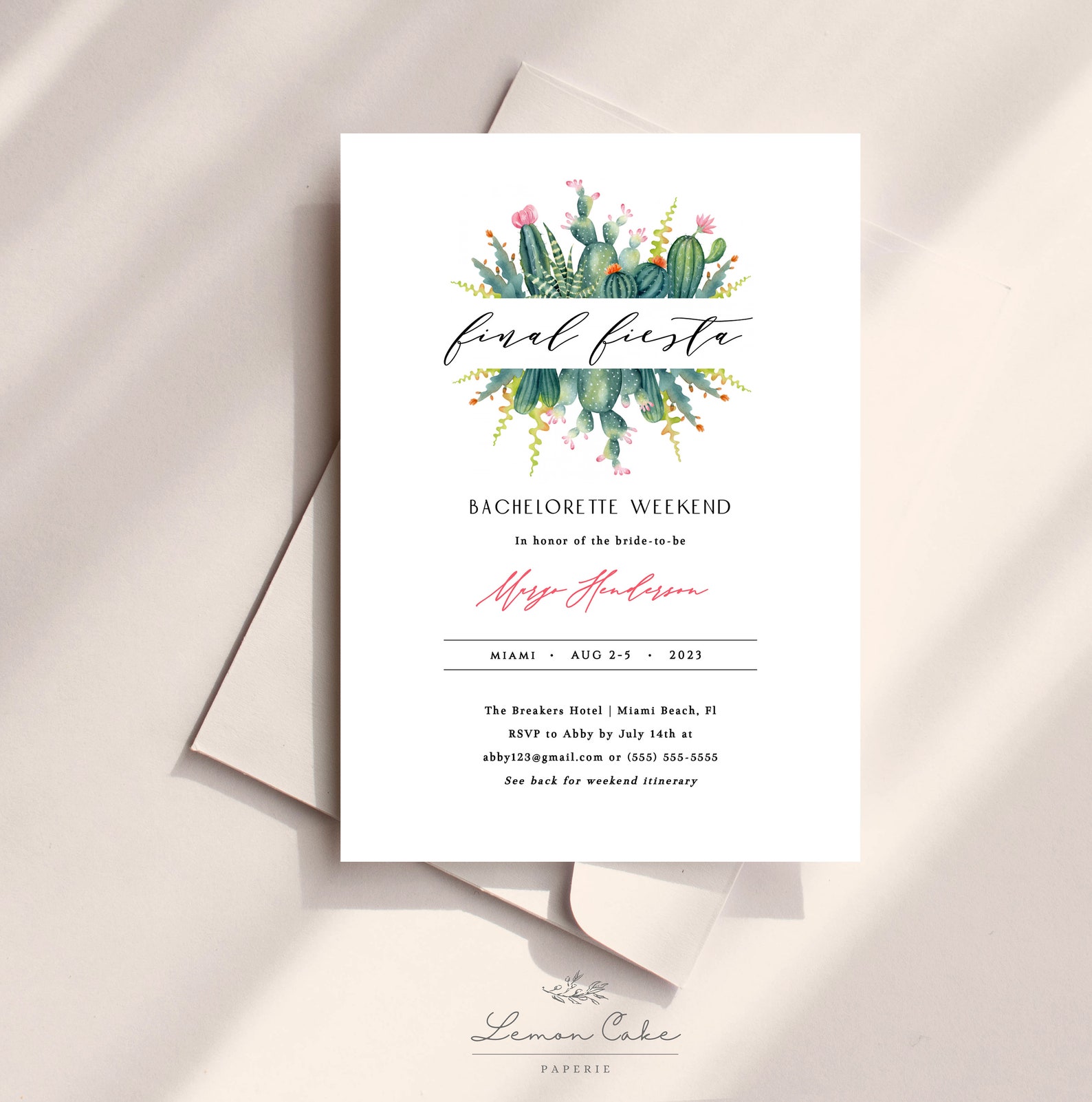 Final Fiesta Bachelorette Party Invitation Mexican - Etsy