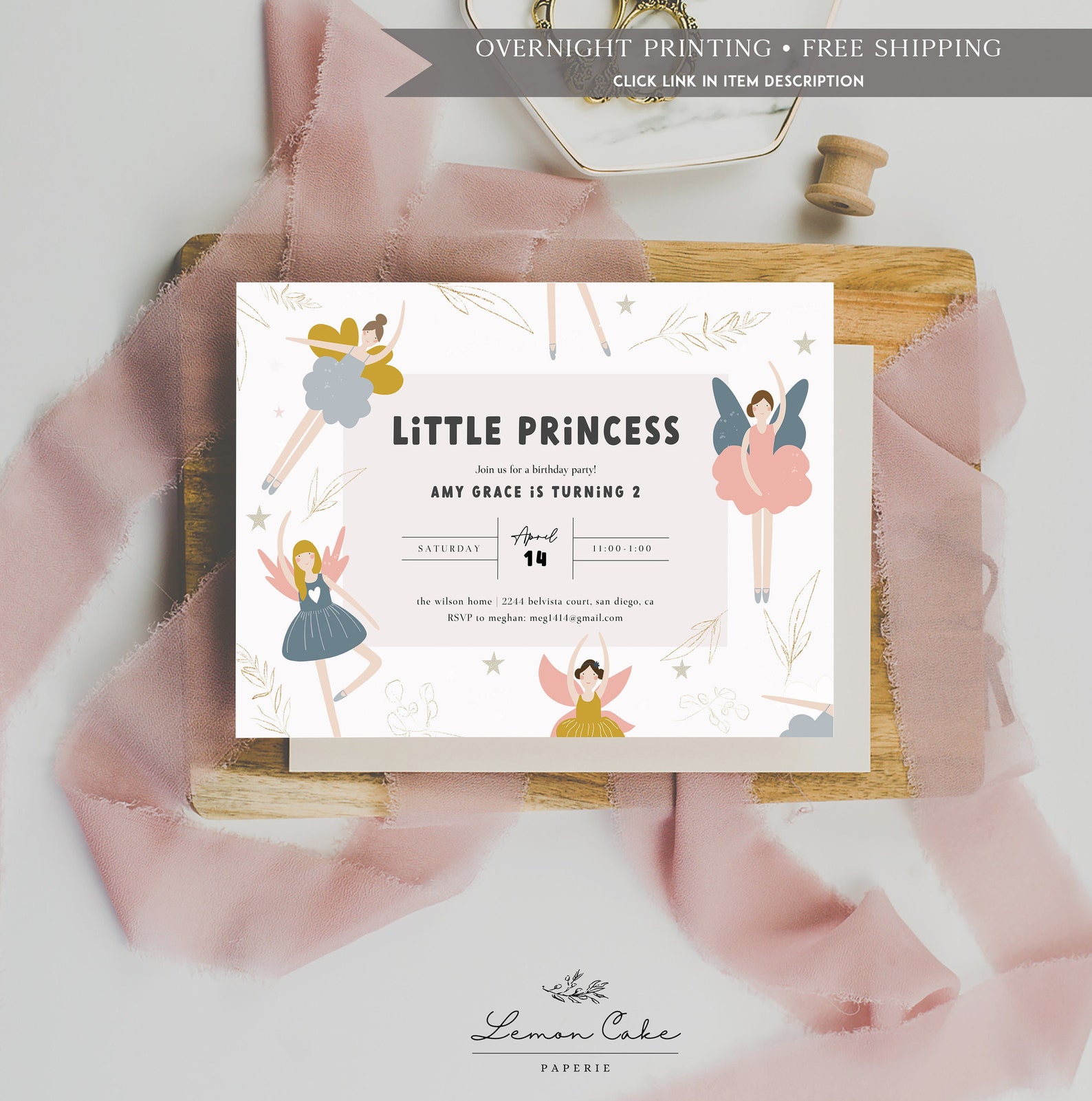 Fairy Invitation Template Instant Download Fairy Birthday - Etsy