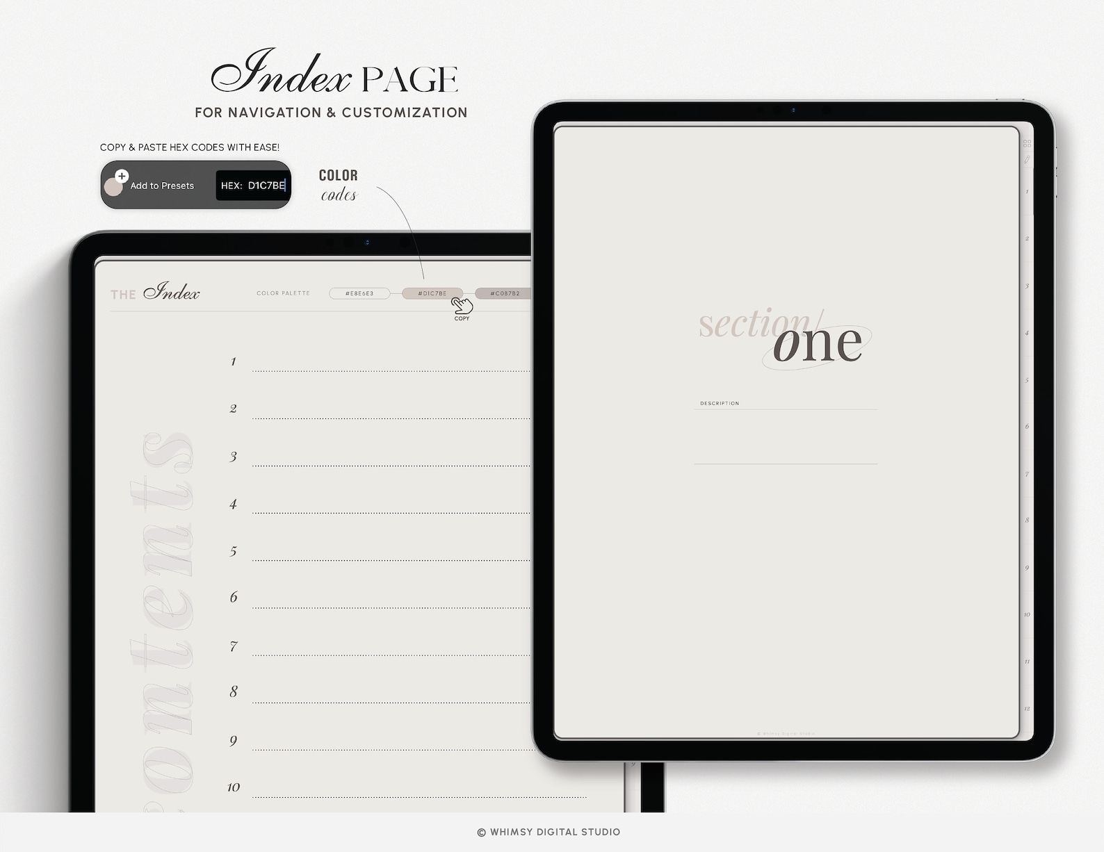Digital Notebook 12 Hyperlinked Tabs 40 Note Templates for iPad