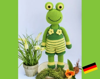 Rana FROGGY - Patrón de crochet PDF en alemán