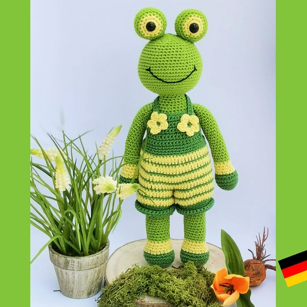 Häkelanleitung deutsch - Frosch Froggy