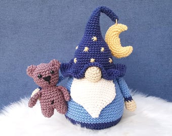 Gnomo de buenas noches – Patrón de crochet alemán (pdf)