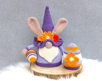GNOMOS DE CONEJO DE PASCUA – Patrón de crochet en PDF en alemán