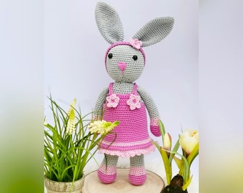 CONEJO ROSALIE - Patrón de crochet conejito en PDF / Patrón de crochet conejito