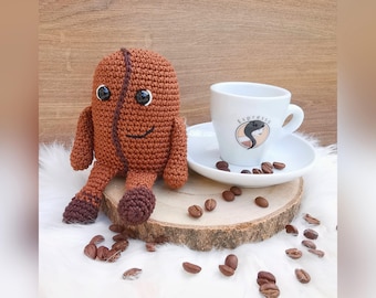 Mr. COFFEE BEAN - PDF Häkelanleitung Kaffeebohne / Crochetpattern