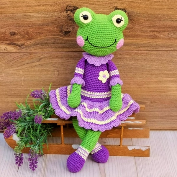 Häkelanleitung Frosch / Crochetpattern Frog FRIDA