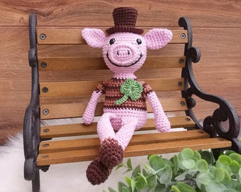 Mr. LUCKY - PDF Häkelanleitung Schwein / Crochetpattern Pig