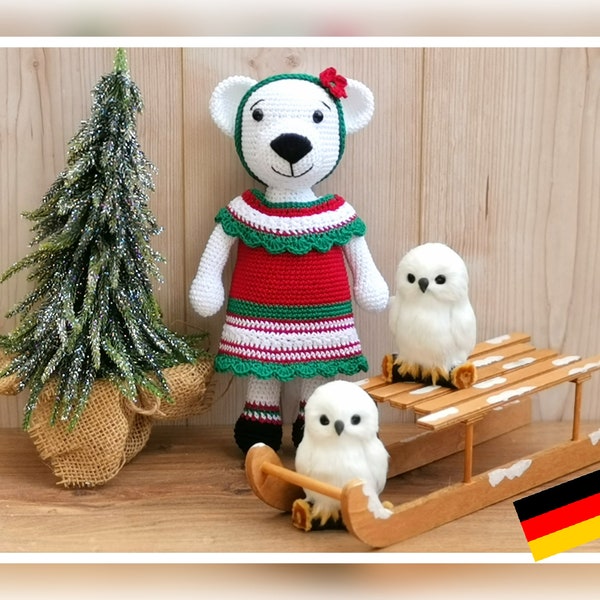 Häkelanleitung deutsch - Eisbär POLLY