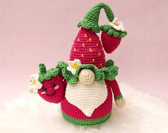 GNOMOS DE FRESA – Patrón de ganchillo en PDF en alemán