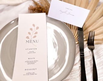 Wedding Menu | Template | Neutral | Modern