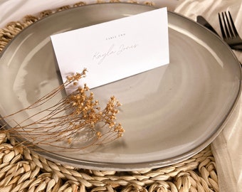 Wedding Place Setting Tag | Name Tag | Minimalist Seating Card | Table Card