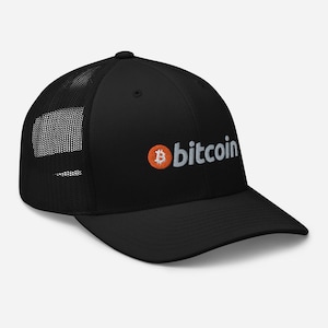 Bitcoin Logo Embroidered Trucker Hat