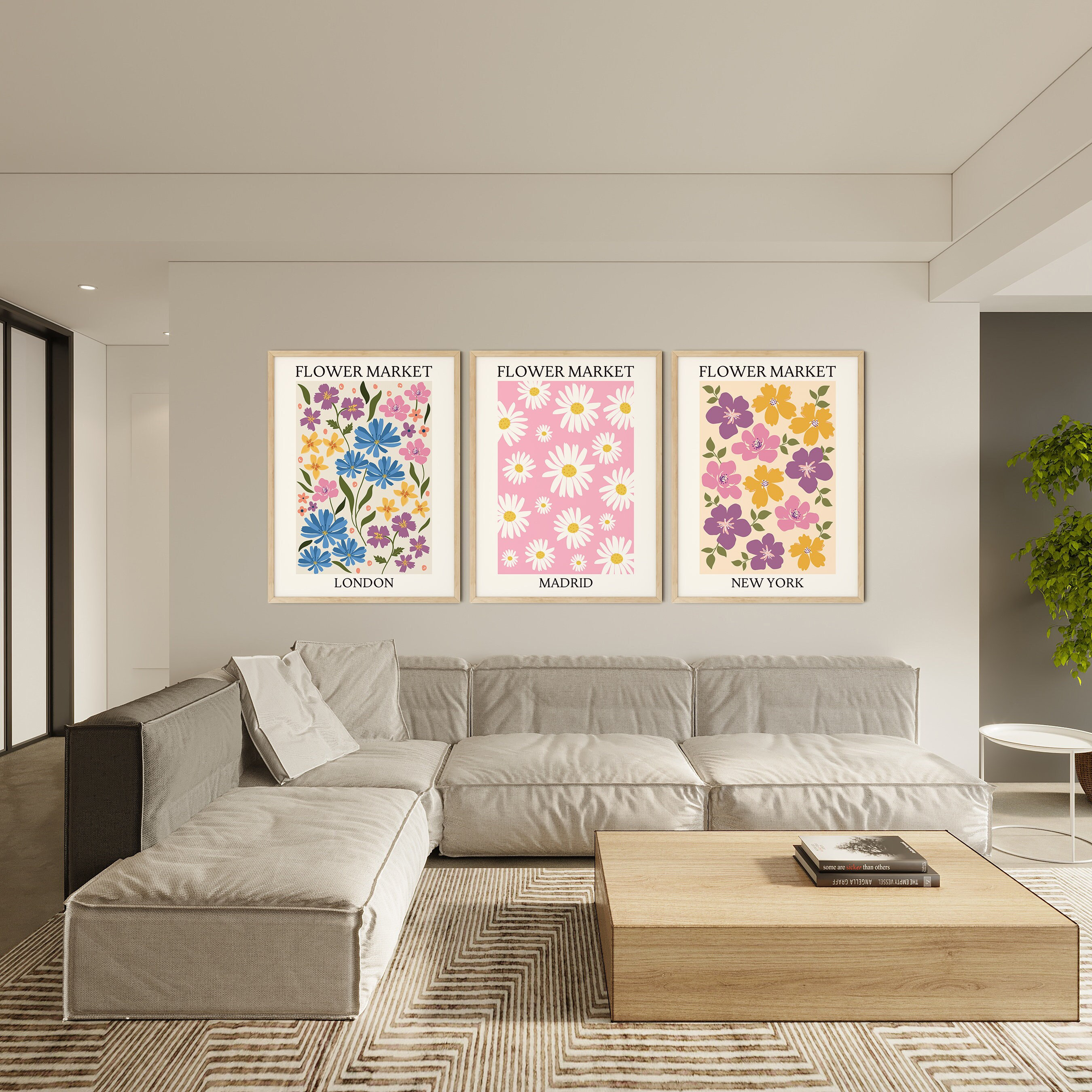 新品イギリス製　デコバージョン　壁絵　ANTON PIECK フラワーマーケット 新品イギリス製 デコバージョン 壁絵 ANTON PIECK フラワーマーケット