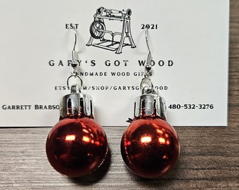 Mini Ornament Holiday Hook Earrings, Holiday Gifts, Stocking Stuffers, Secret Santa Gifts