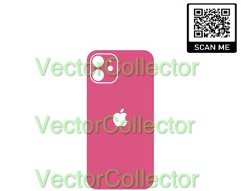iPhone 12 SVG,PDF, Zip File Download For Cricut Skins Design Space. (Full Phone Wrap)