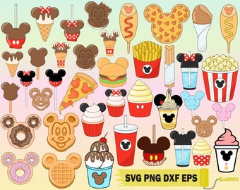 40 Snack svg png dxf eps pdf files for Cricut or Silhouette Clipart, Snackgoal Svg, Drinks And Foods Svg Magical Kingdom Svg Family Vacation