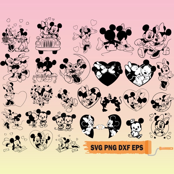 Mickey Mouse Silhouette Svg - Etsy