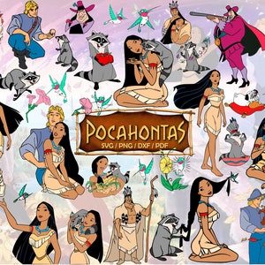 70+ Pocahontas Svg Png Dxf Pdf, Pocahontas Bundle Instant Download Cut file Clipart Svg Bundle Cricut Silhouette Printable