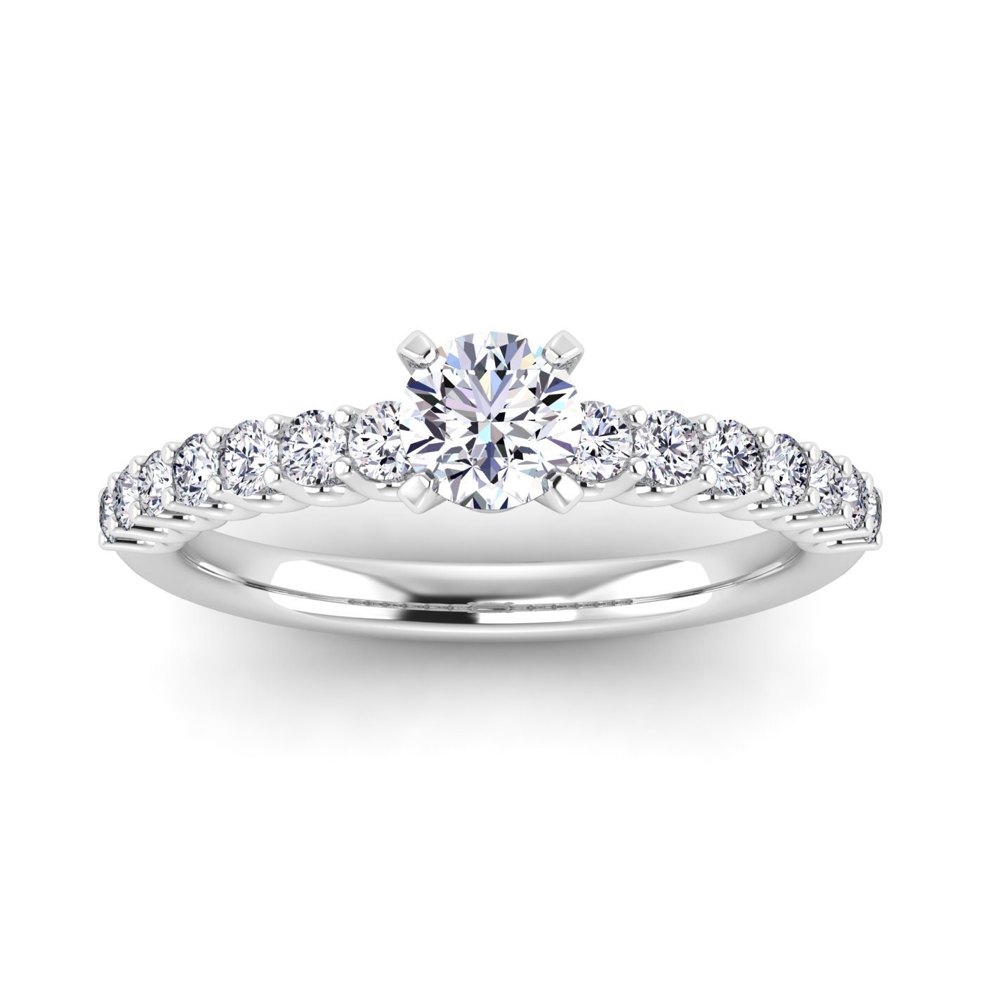 0.80ctw EF/SI Round Cut Certified LabGrown Diamonds Make To Etsy