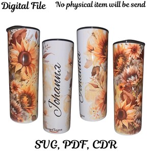 Sunflowers - 20OZ Tumbler Sublimation - Seamless