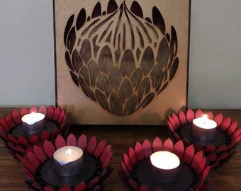 Protea Box with Candle Holders - Download File