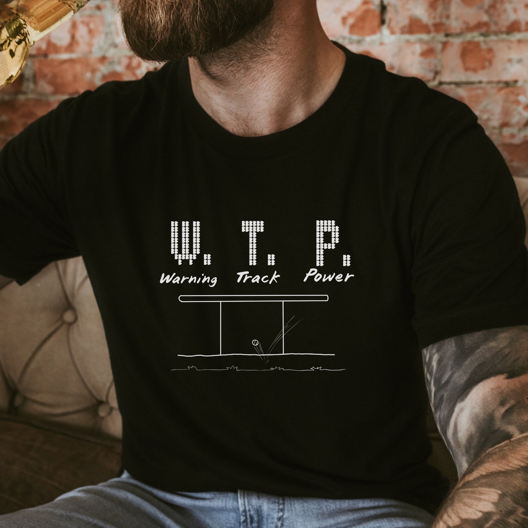 Warning Track Power Shirt, Baseball Hitting Shirt, Funny Baseball Shirt