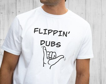 Flippin' Dubs Shirt, Baseball Shirt, Double Play Shirt, Baseball Sayings Shirt, Baseball Player Shirt, Baseball Infield, Baseball Lingo