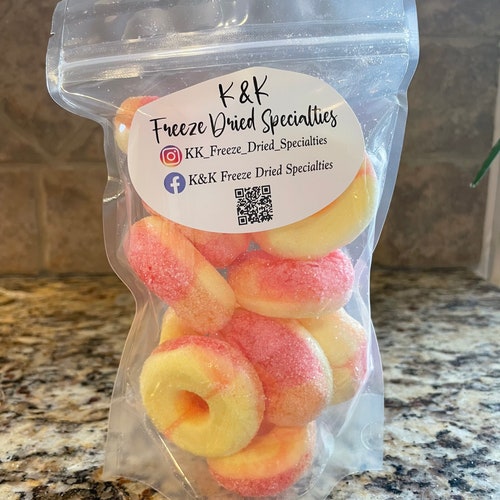 Freeze Dried Peach Rings Etsy