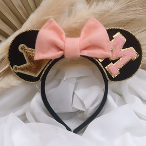 Personalized Disneyland Mouse Ears | Custom Kids Toddler Plush Mickey Ears | Personalized Patch Mouse Ears