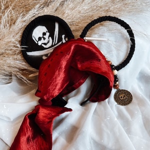 Captain Jack Sparrow Ears | Pirates Of The Caribbean Headband | Disneyland Pirate Mouse Ears