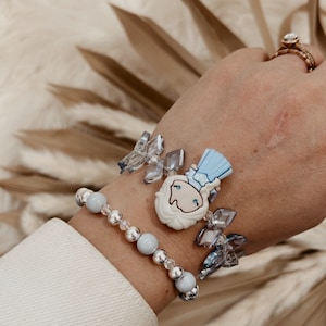 Frozen Inspired Disneyland Bracelets | Anna and Elsa Bracelet Sets | Beaded Frozen Themed Stretch Bracelets