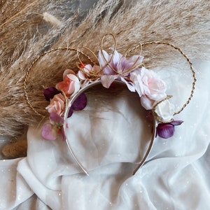 Tangled Inspired Ears | Repunzel Disneyland Headband | Floral Repunzel Themed Mouse Ears