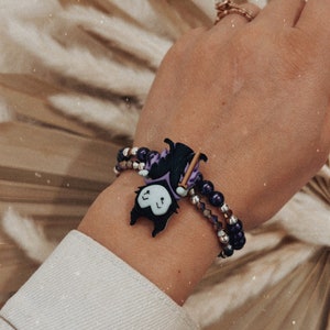 Maleficent Themed Disneyland Bracelets | Sleeping Beauty Inspired Bracelet Set | Villains Beaded Stretch Bracelets