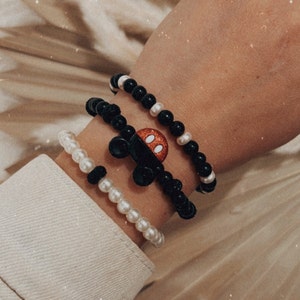 Mickey Minnie Disneyland Bracelets | Mickey Mouse Inspired Bracelets | Stretch Bracelet Stack
