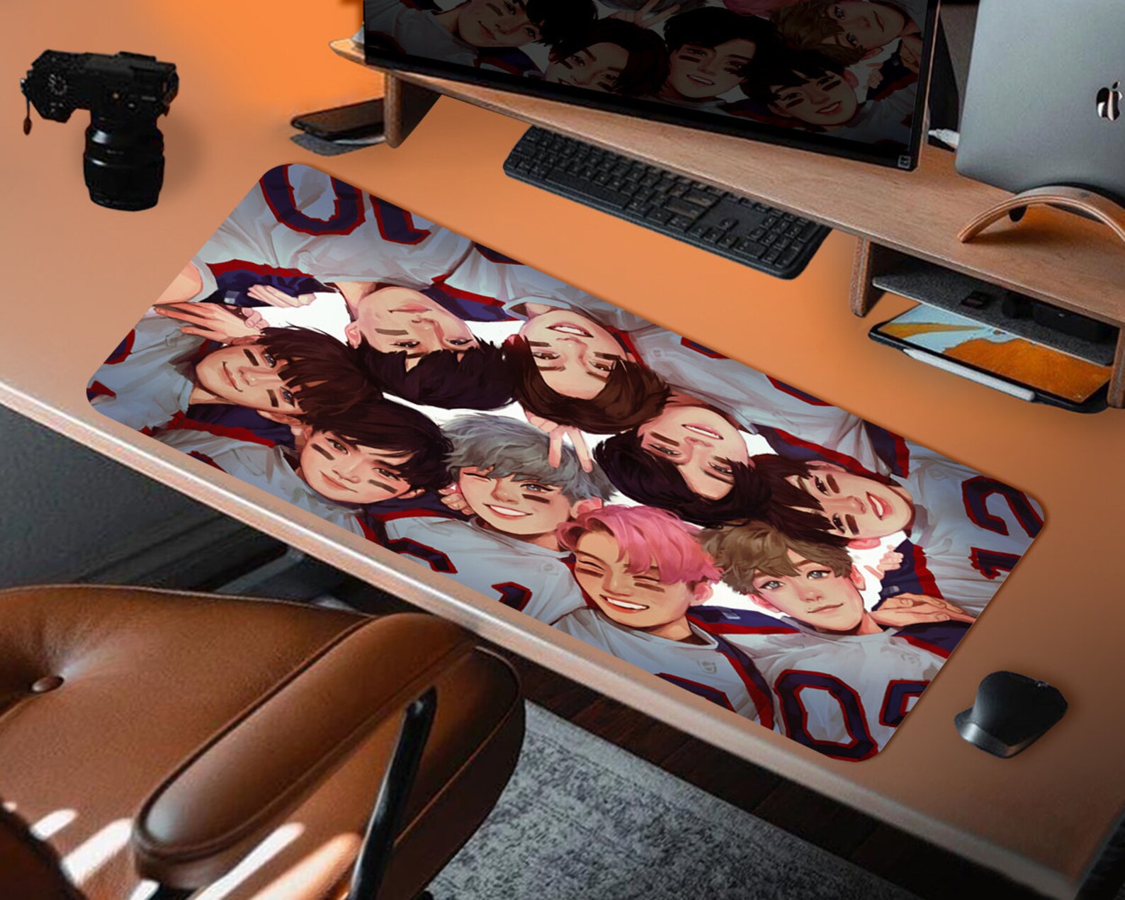 Exo Kpop Mouse Pad SM Boygroup Idol Schreibtischmatte Gaming Etsy
