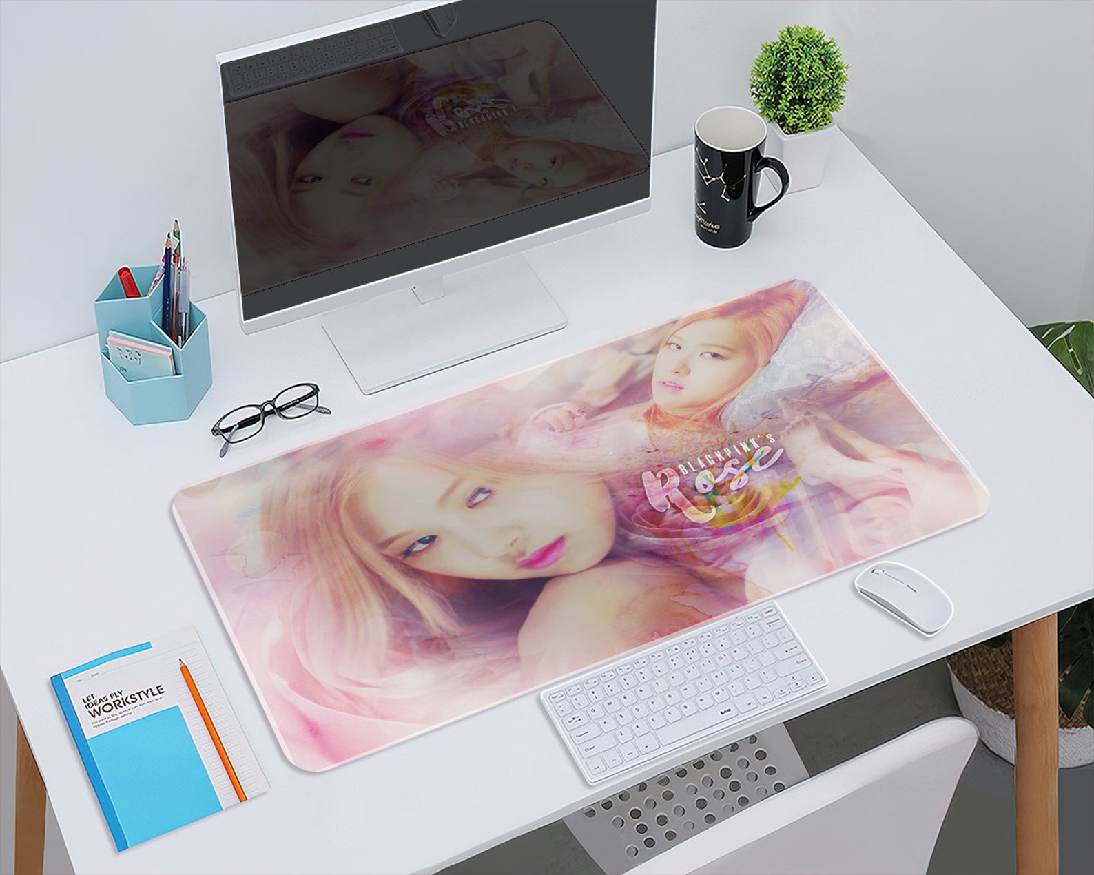 Kpop Idol Mouse Pad Kpop Desk Mat Gaming Large Mouse Pad Etsy