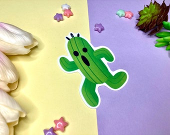 Cactuar final fantasy sticker- vinyl sticker mog ffxiv cactus senor sabotender hydroflask