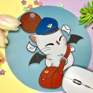 FFXIV Final Fantasy Mail Moogle Foam Mousepad | Gamer Gift| PC set up
