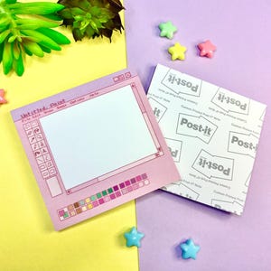 Microsoft Paint MS Paint Retro Lo-fi Kawaii Nostalgia Aesthetic | memo pads| Stationary Post-it® notes