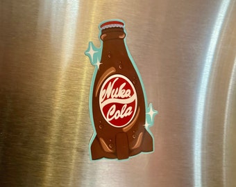 Nuka Cola Fallout Aesthetic Light Decorative Fridge Board Magnet| Fan art Video Game