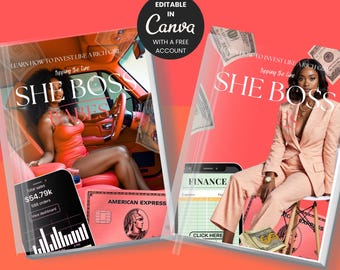 Wealth Building Finance Guide for Women: Editable Canva eBook (Digital Download)