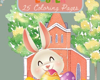 Easter Coloring Sheets for Book 25 pages