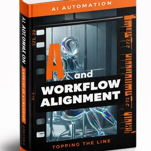 Szablon Canva eBooka o automatyzacji AI: Wyrównanie przepływu pracy, Cyfrowe pobieranie PLR