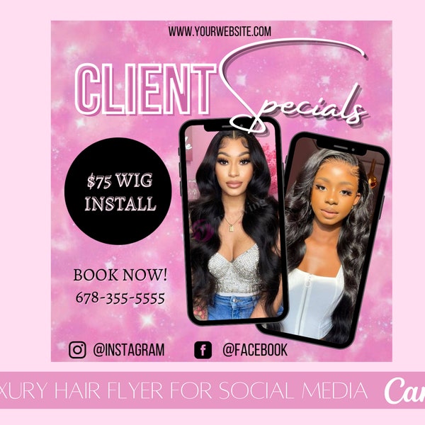 Client Special, Digital Download, Client Flyer, Business Flyer, Template, Beauty Flyer,