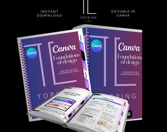 Learn Canva 24 Page E-book, Course Steps by Step Guide for Beginners, with Tips, videos and Exercises. Personal Use, Rebrand, Resell PLR MRR