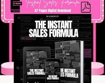 Instant Sales Formula E-Book: Resell Rights, Business Strategy (PDF)