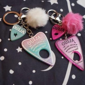 Ouija KeyChain with Poof